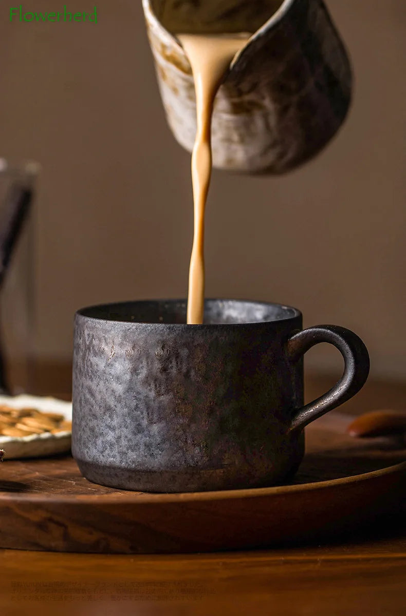 Vintage Ceramic Rust Glaze Coffee Mug