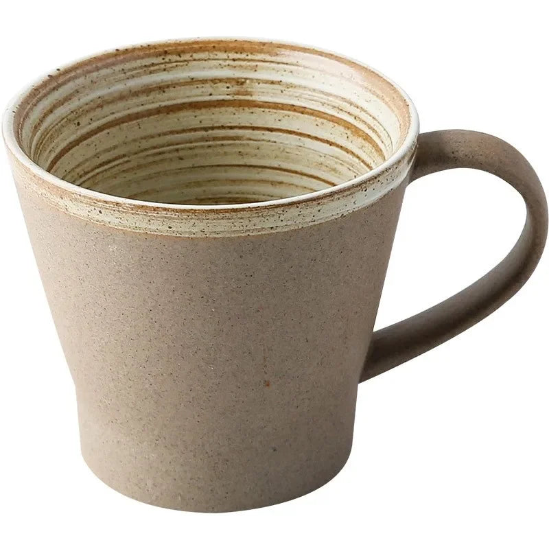 Retro Pottery Coffee Cup Set