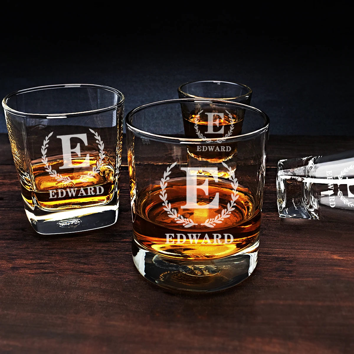 Personalized Whiskey Glasses