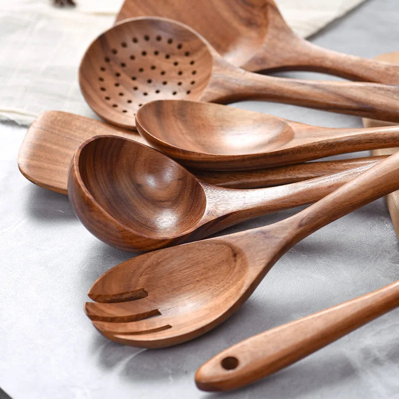 Wooden Kitchen Utensils Set 6-PCS/ 10- PCS