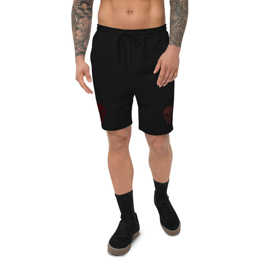 The Punisher (Embroidery)  Men's fleece shorts