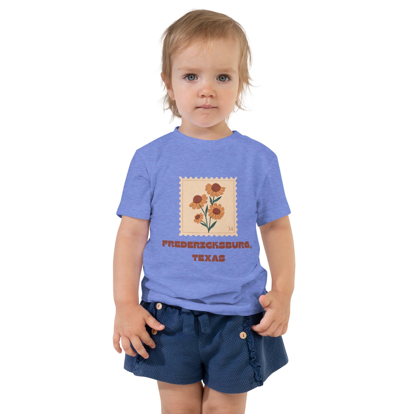 Sunflower Stamp Toddler Short Sleeve Tee